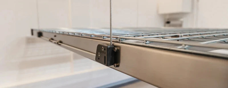 Auxx Lift 4X6 & 4X8 600LB Weight Capacity Racking Kit Lift - Remote Controlled For Easy Storage Organization
